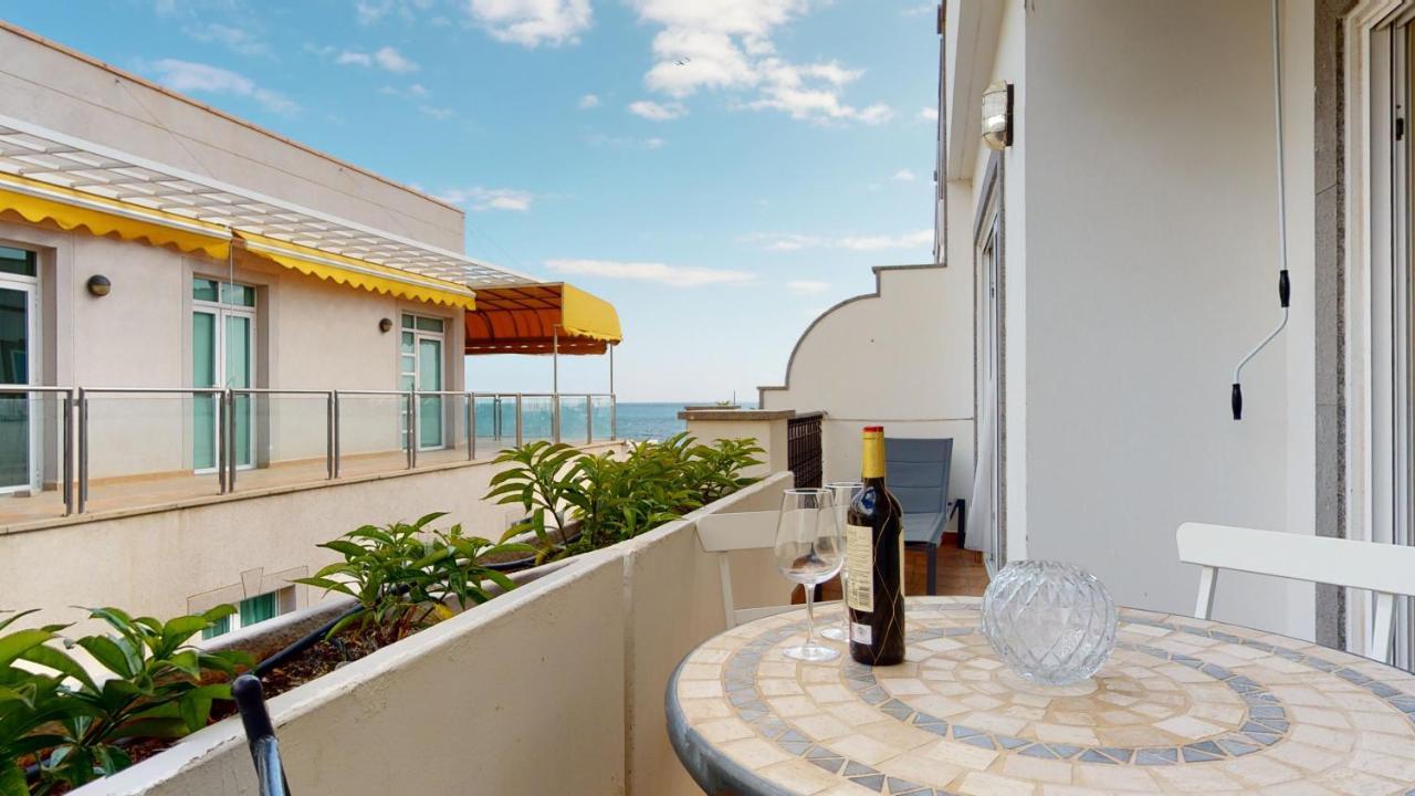 Schoene Wohnung Direkt Am Meer Mit Meerblick, Wlan Puerto De Mogan Extérieur photo